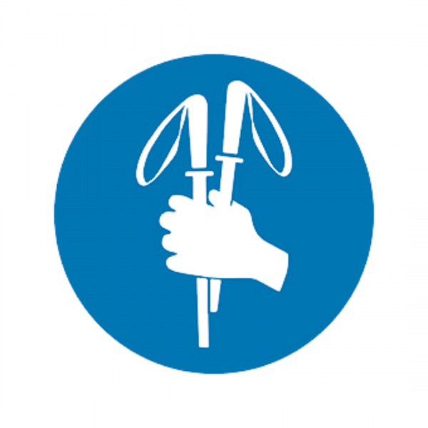 Panneau DIBON Prendre les bâtons à une main BALI-DIB-RM131